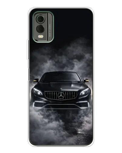 Чохол для Nokia C32 з картинкою «Mercedes у диму»