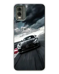 Чохол для Nokia C32 з картинкою «Гоночний Mercedes AMG»