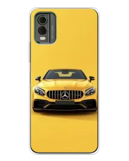 Чохол для Nokia C32 з картинкою «Жовтий Mercedes GT»