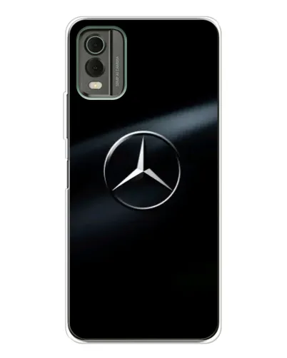 Чехол для Nokia C32 с картинкой «Mercedes на металле» Чехол для Nokia C32 с картинкой «Mercedes на металле»