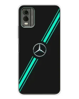 Чехол для Nokia C32 с картинкой «Спортивные линии Mercedes»