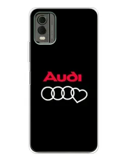 Чохол для Nokia C32 з картинкою «Логотип Audi Heart»