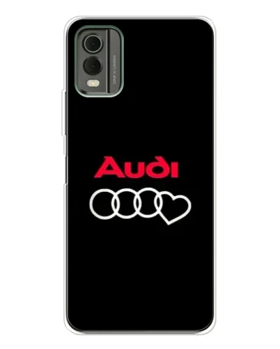 Чохол для Nokia C32 з картинкою «Логотип Audi Heart»