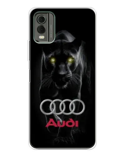 Чохол для Nokia C32 з картинкою «Пантера та Audi»