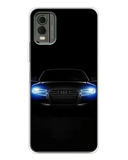 Чохол для Nokia C32 з картинкою «Audi в неоні»