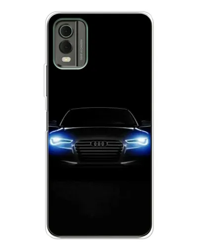 Чохол для Nokia C32 з картинкою «Audi в неоні»