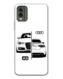 Чохол для Nokia C32 з картинкою «Audi — контрастний дизайн»