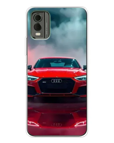 Чохол для Nokia C32 з картинкою «Audi RS — червоний стиль»