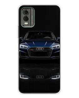 Чохол для Nokia C32 з картинкою «Audi — нічне відображення»