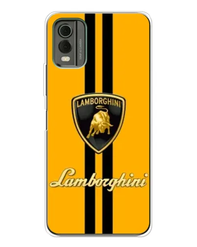 Чохол для Nokia C32 з картинкою «Lamborghini Stripe жовтий»