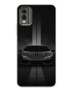 Чохол для Nokia C32 з картинкою «Lamborghini симетрія доріг»