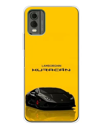 Чохол для Nokia C32 з картинкою «Lamborghini Huracan чорний»