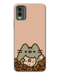 Чохол для Nokia C32 з картинкою «Кавовий Пушин»