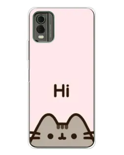 Чохол для Nokia C32 з картинкою «Пушин каже Hi»