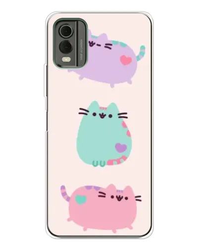 Чохол для Nokia C32 з картинкою «Pusheen тріо» Чохол для Nokia C32 з картинкою «Pusheen тріо»