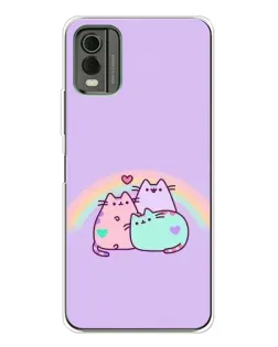 Чохол для Nokia C32 з картинкою «Веселкові Пушини»
