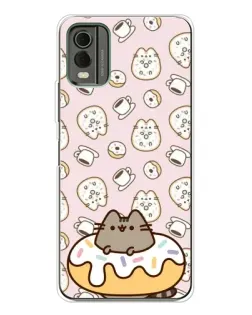 Чохол для Nokia C32 з картинкою «Пушин на пончику»