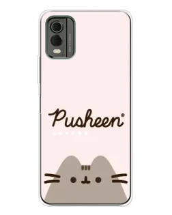 Чохол для Nokia C32 з картинкою «Pusheen логотип»
