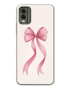 Чохол для Nokia C32 з картинкою «Рожевий бант»