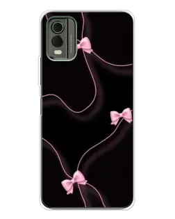 Чохол для Nokia C32 з картинкою «Рожеві стрічки»
