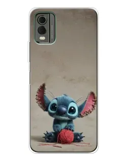 Чехол для Nokia C32 с картинкой «Стич на коричневом фоне» Чехол для Nokia C32 с картинкой «Стич на коричневом фоне»