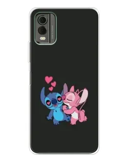 Чехол для Nokia C32 с картинкой «Анжел целует Стича» Чехол для Nokia C32 с картинкой «Анжел целует Стича»