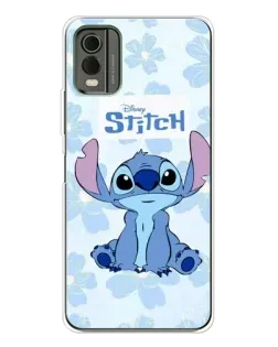 Чехол для Nokia C32 с картинкой «Stitch среди цветов» Чехол для Nokia C32 с картинкой «Stitch среди цветов»