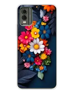 Чохол для Nokia C32 з картинкою «Квіткова феєрія»