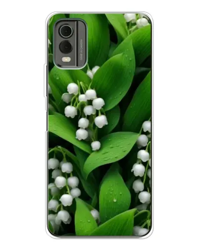 Чохол для Nokia C32 з картинкою «Конвалії в зелені»