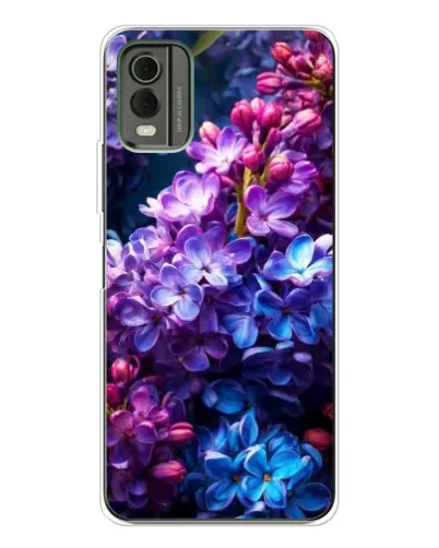 Чохол для Nokia C32 з картинкою «Бузковий цвіт»