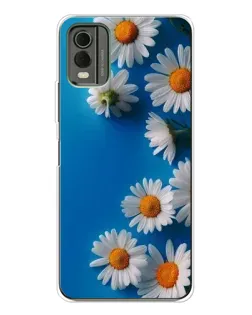 Чохол для Nokia C32 з картинкою «Білосніжні маргаритки»