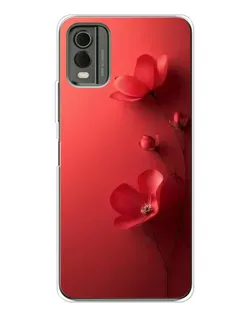 Чохол для Nokia C32 з картинкою «Макові суцвіття»