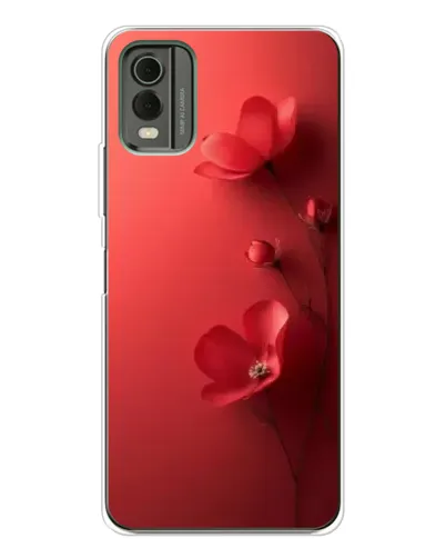 Чохол для Nokia C32 з картинкою «Макові суцвіття»