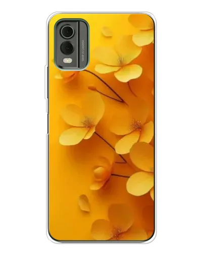 Чохол для Nokia C32 з картинкою «Золоті пелюстки»