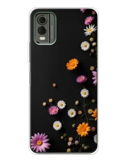Чохол для Nokia C32 з картинкою «Квіткова композиція»