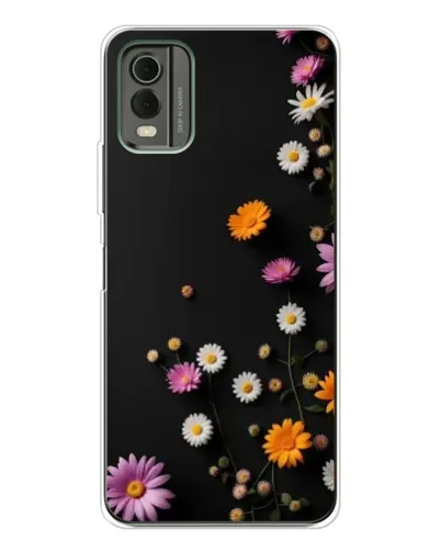 Чохол для Nokia C32 з картинкою «Квіткова композиція»
