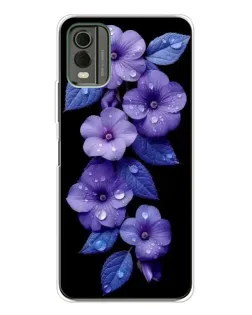 Чохол для Nokia C32 з картинкою «Фіолетові квіти з росою» Чохол для Nokia C32 з картинкою «Фіолетові квіти з росою»