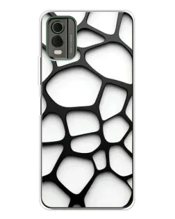 Чохол для Nokia C32 з картинкою «Біла об'ємна сітка» Чохол для Nokia C32 з картинкою «Біла об'ємна сітка»