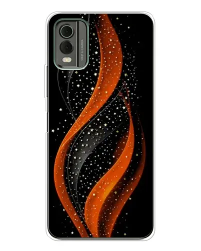 Чехол для Nokia C32 с картинкой «Огненная звездная волна»