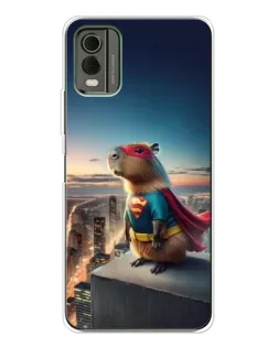 Чехол для Nokia C32 с картинкой «Капи-мен супергерой»