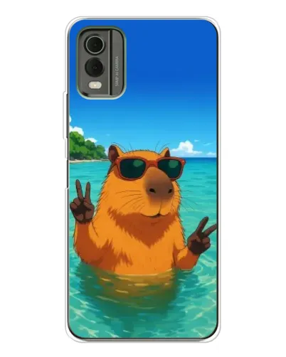 Чохол для Nokia C32 з картинкою «Морська капібара» Чохол для Nokia C32 з картинкою «Морська капібара»