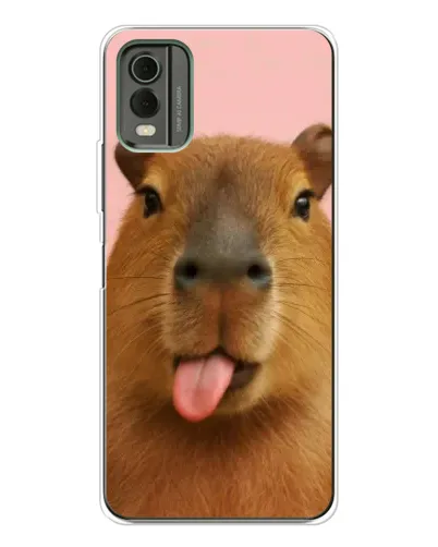 Чохол для Nokia C32 з картинкою «Капібара з язиком» Чохол для Nokia C32 з картинкою «Капібара з язиком»