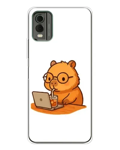 Чохол для Nokia C32 з картинкою «Капібара з ноутбуком» Чохол для Nokia C32 з картинкою «Капібара з ноутбуком»