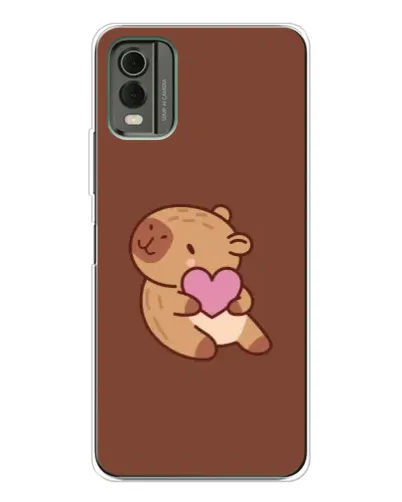 Чохол для Nokia C32 з картинкою «Капібара з серцем» Чохол для Nokia C32 з картинкою «Капібара з серцем»