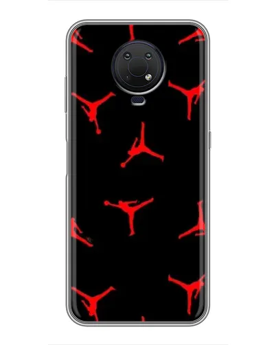 Чехол для Nokia G10 с картинкой «Jordan Red Pattern»