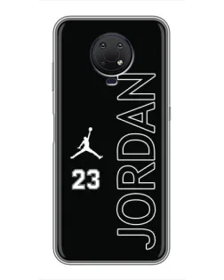 Чехол для Nokia G10 с картинкой «Jordan Vertical»