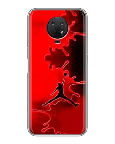 Чехол для Nokia G10 с картинкой «Jordan Red Smoke»