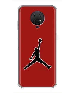 Чехол для Nokia G10 с картинкой «Jordan Red Back»