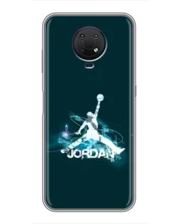 Чехол для Nokia G10 с картинкой «Jordan Blue Fire»