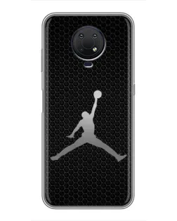 Чехол для Nokia G10 с картинкой «Jordan Dark Carbon»